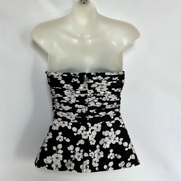 White House Black Market Strapless Silk Corset Top Size 4 - Picture 7 of 10
